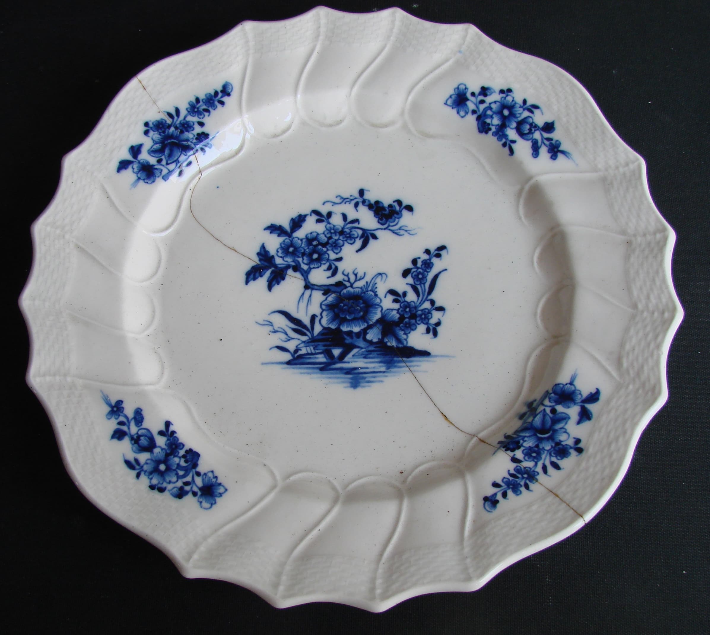 Assiette avant restauration