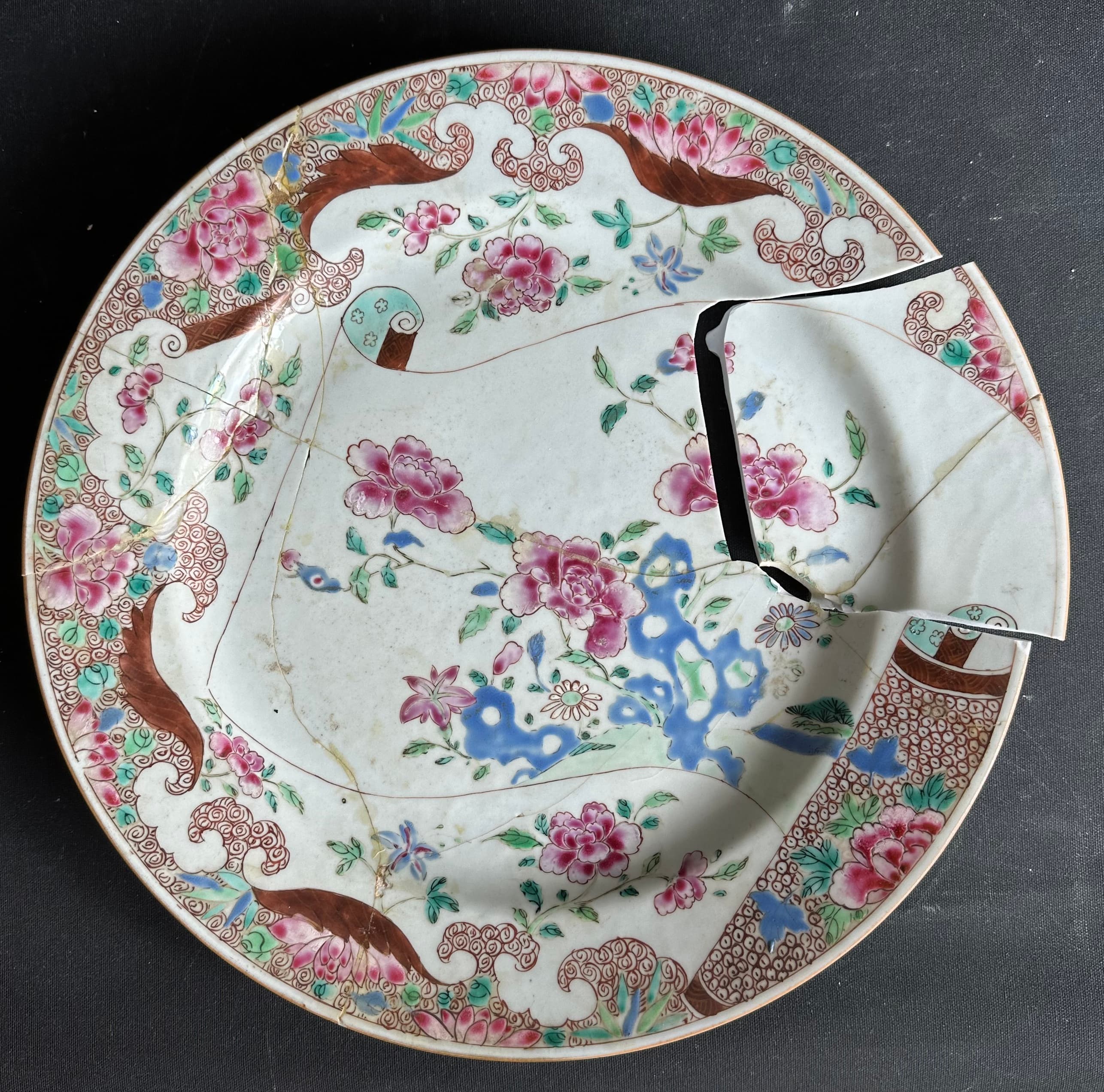 Fragment de céramique avant dérestauration