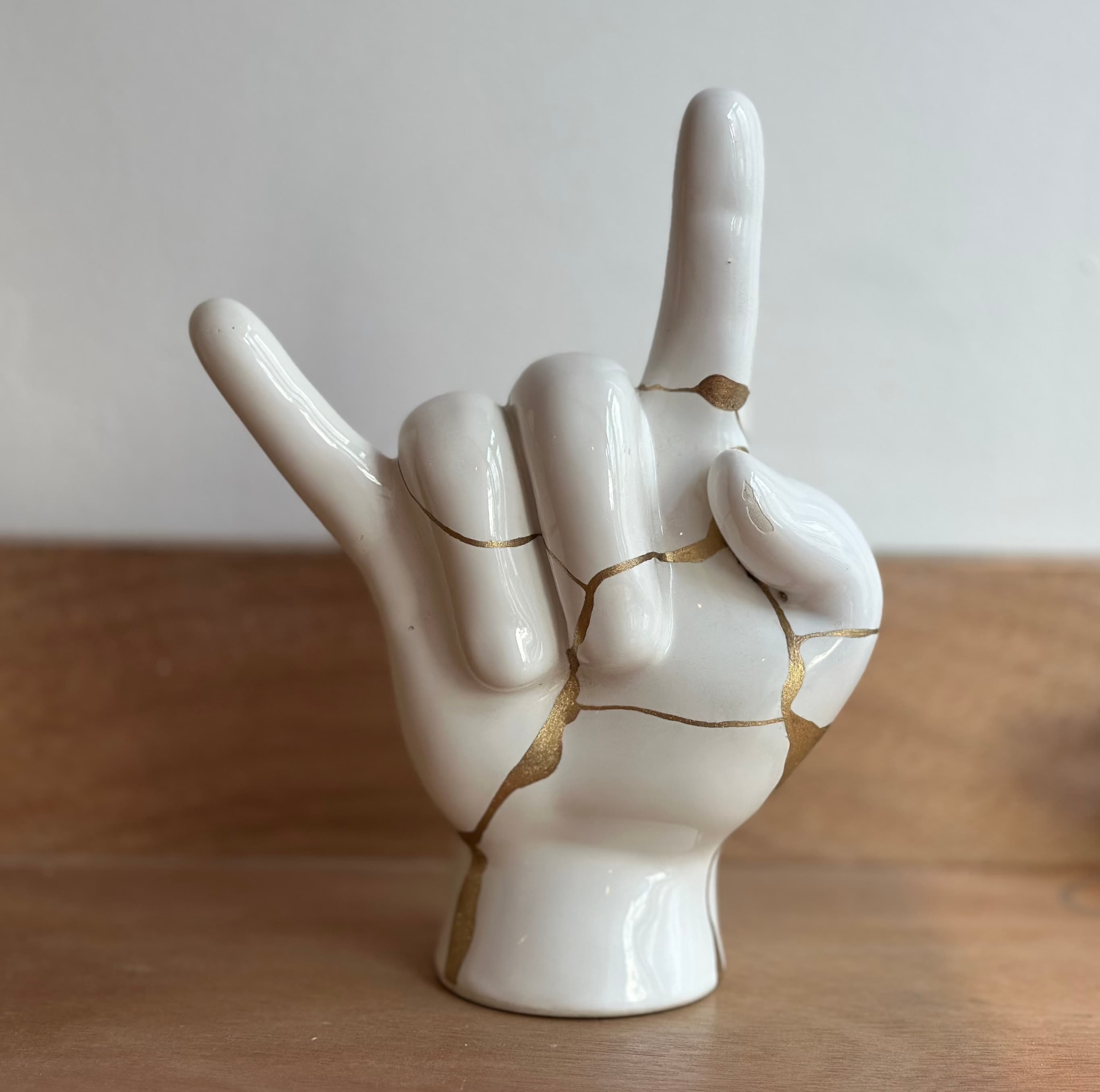 Pose de la poudre de bronze