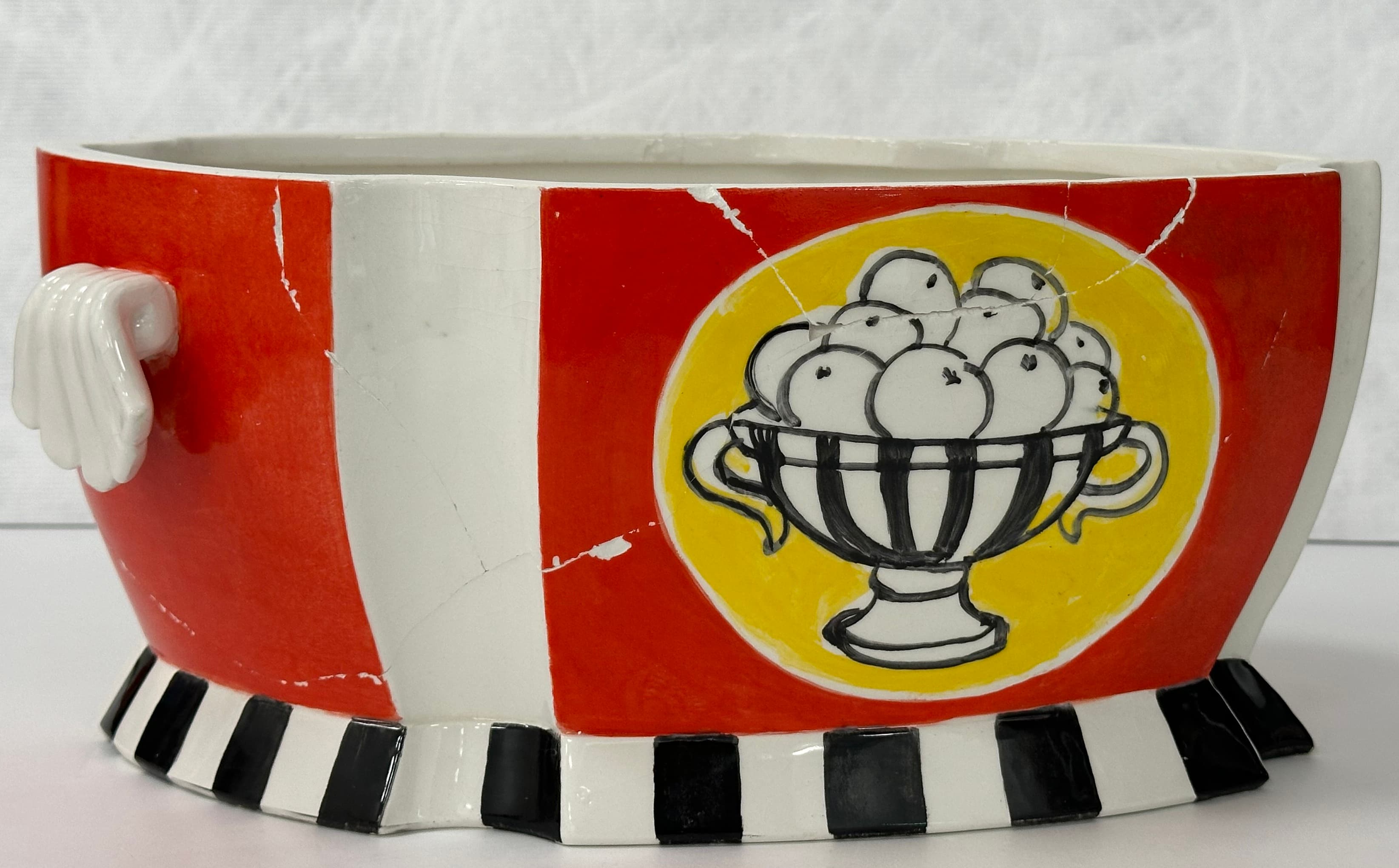 Corbeille de fruits après collage