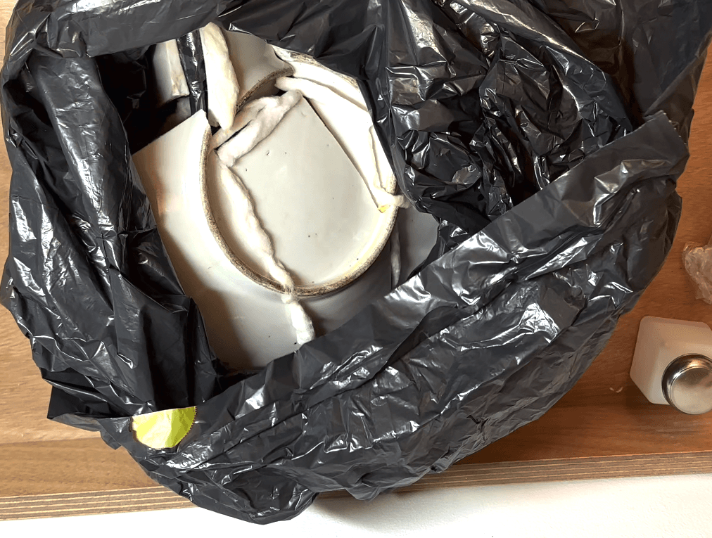 Assiette japonaise après dérestauration