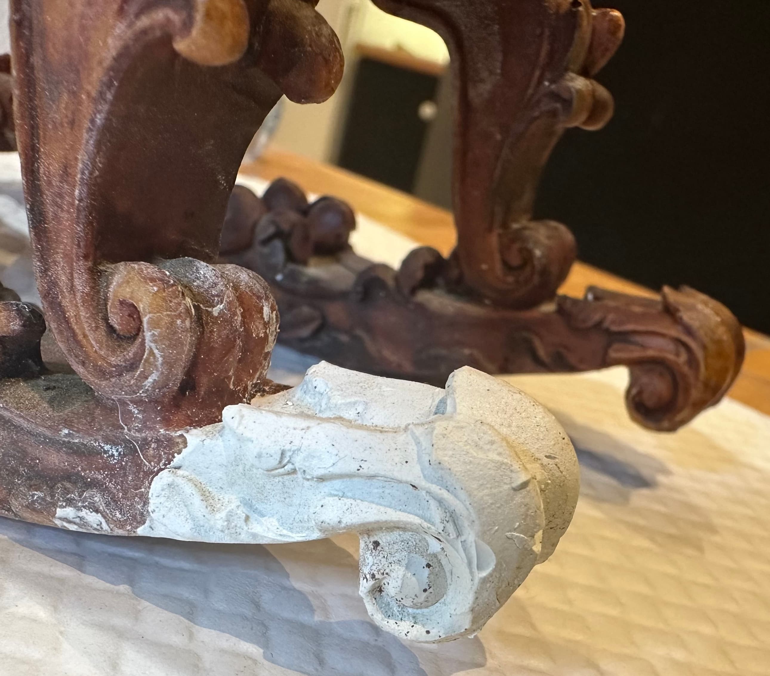 Statuette avant intégration colorée