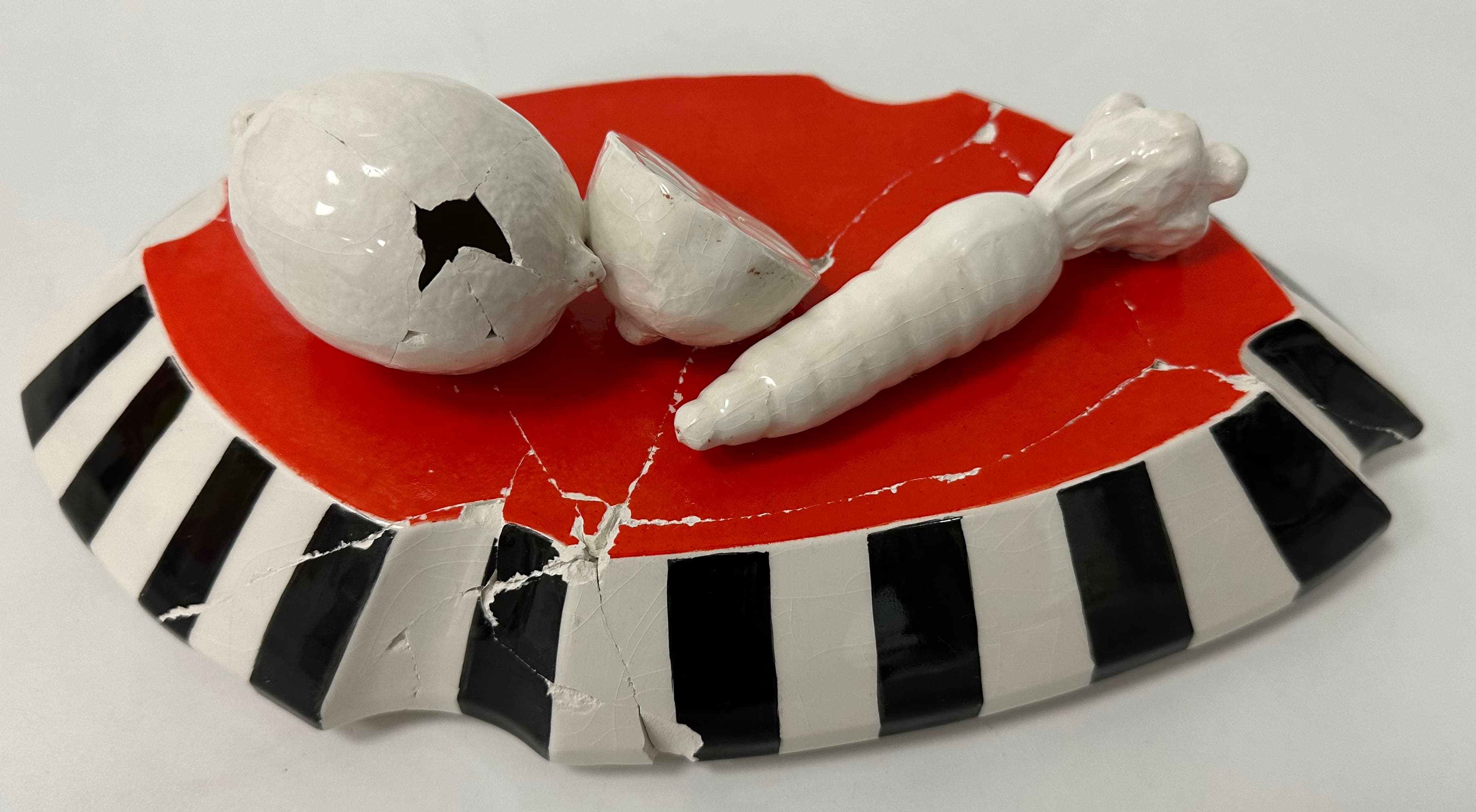 Corbeille de fruits après collage