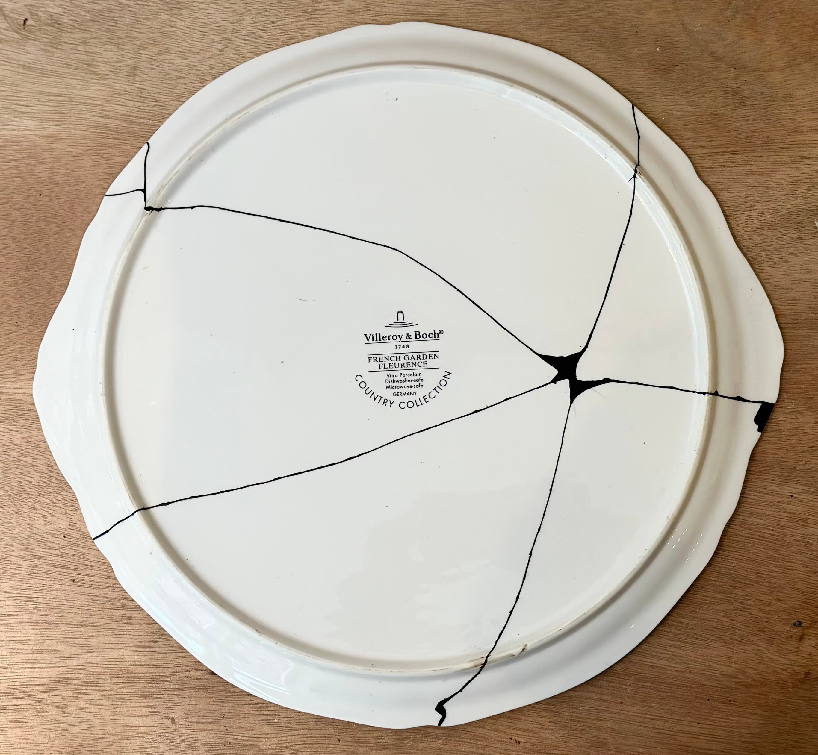 Assiette après restauration