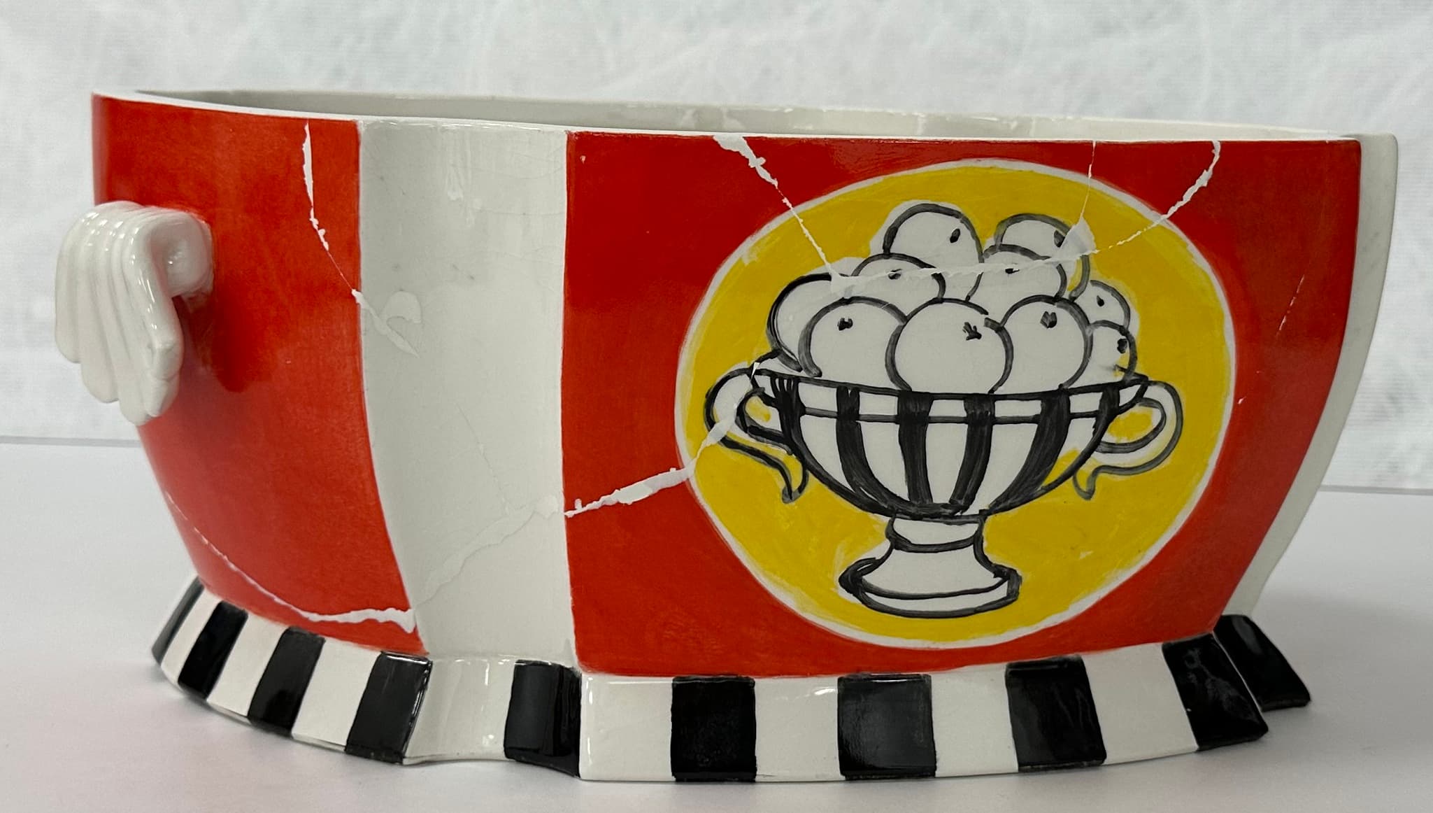 Corbeille de fruits après comblement