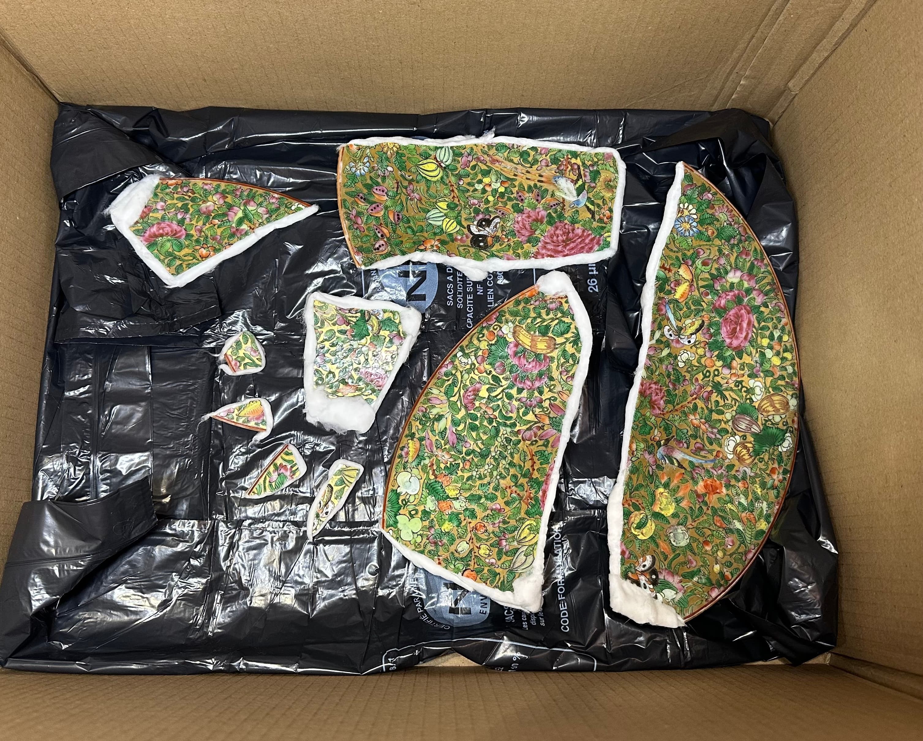 Assiette japonaise pendant blanchiment