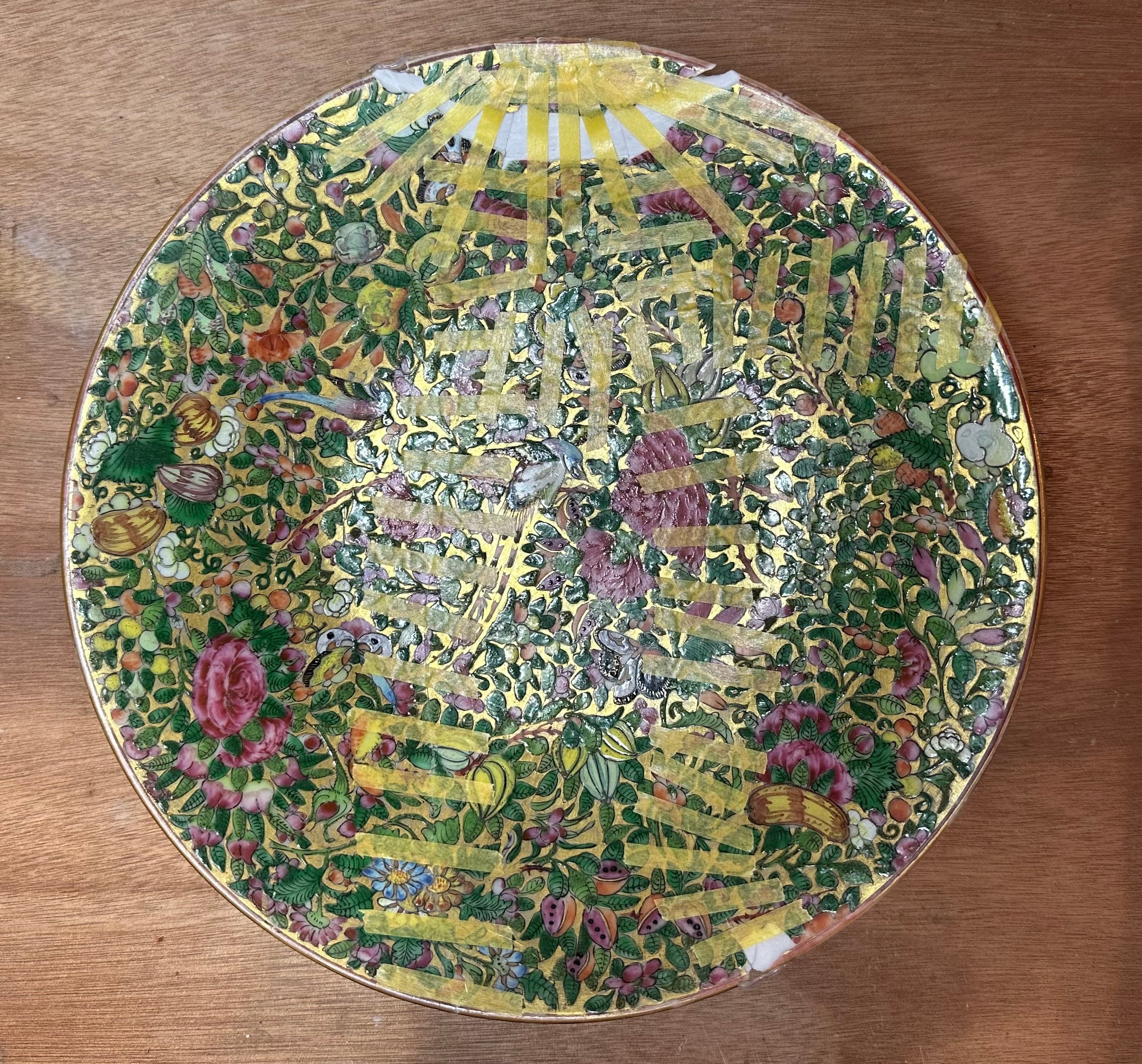 Assiette japonaise pendant collage