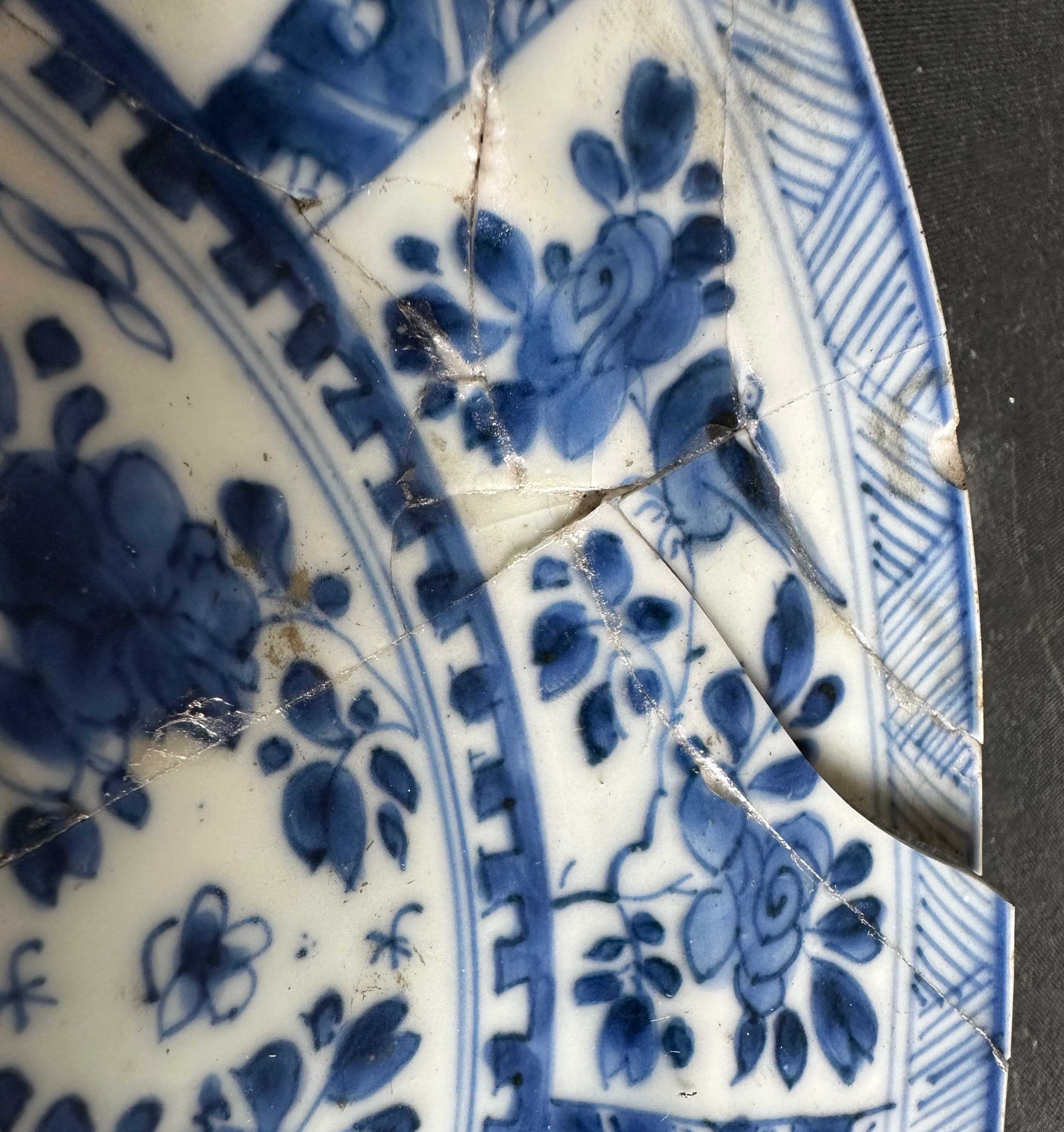 Fragment de céramique après dérestauration