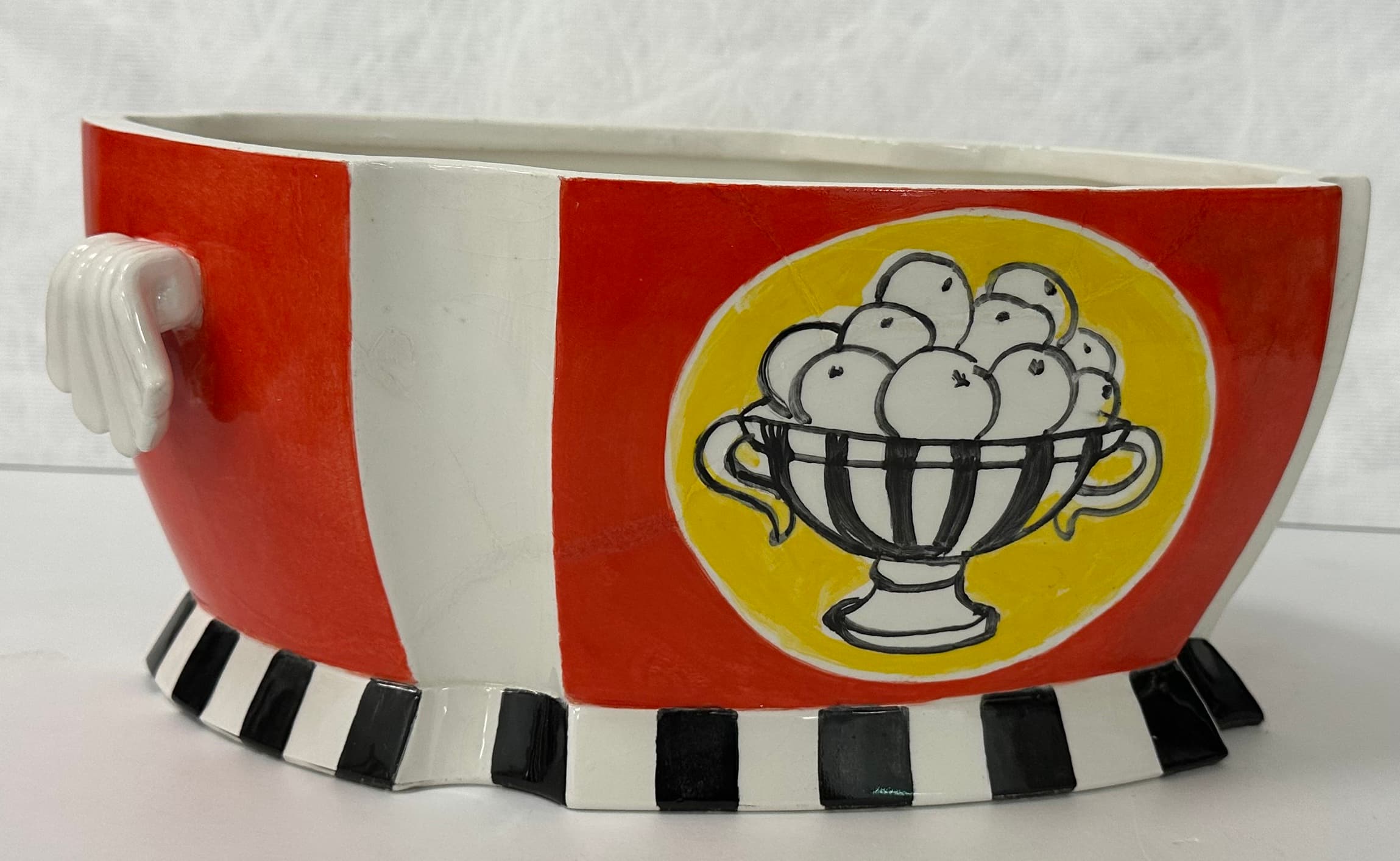 Corbeille de fruits après retouche