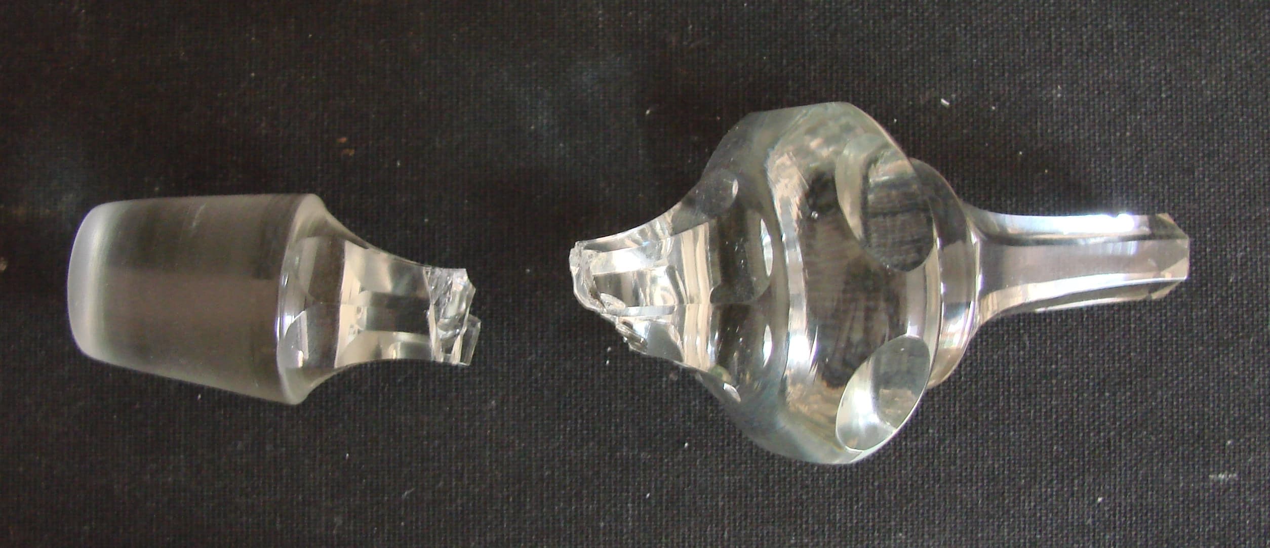 Bouchon de carafe avant restauration