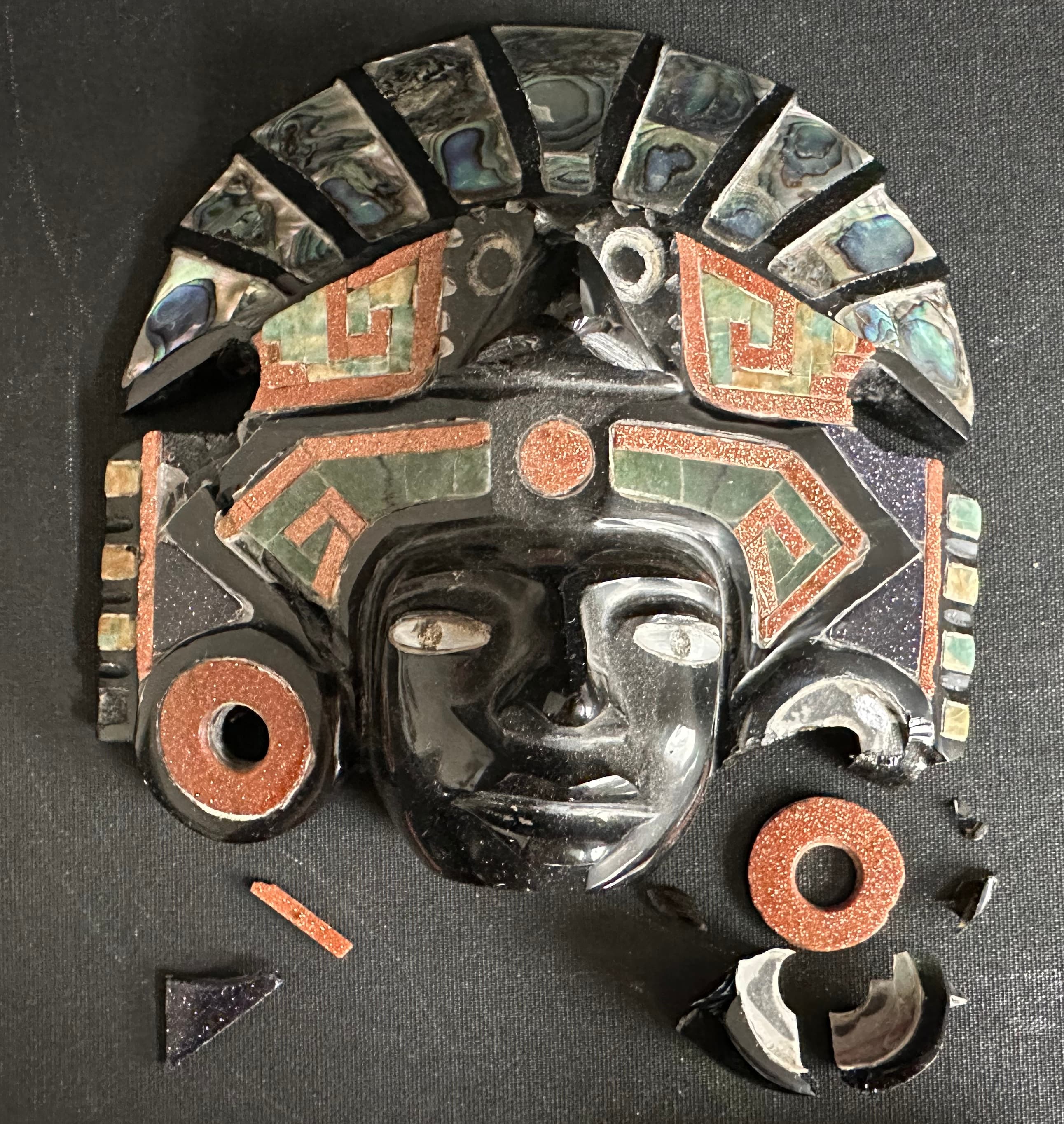 Tete humaine avant restauration