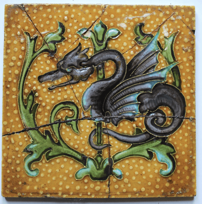 Carreau de la Maison Gilardoni avant restauration