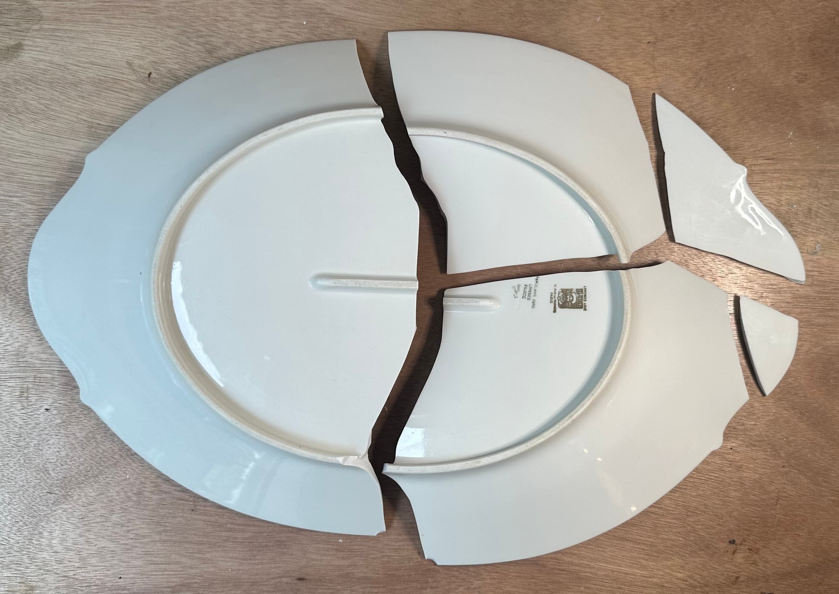 Plat avant restauration